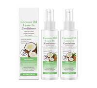 Spray revitalisant sans rinçage à l'huile de coco - Brume capillaire naturelle pour cheveux secs, abîmés et bouclés - Contrôle léger des frisottis, hydratation intense (2)
