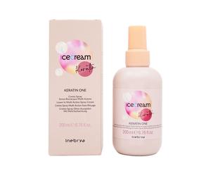 Spray Sans Rinçage Cheveux Endommagé INEBRYA ice cream Keratin 200ml