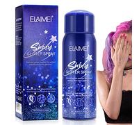 Spray scintillant brillant, spray scintillant pour le corps et les cheveux, spray en poudre scintillante, laque à paillettes argentées, spray de paillettes pour le corps et les cheveux de maquillage