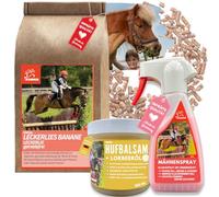 Spray scintillant - Spray pour crinière de cheval I Graisse à houppette scintillante I Friandises pour chevaux I Kit de soins pour chevaux 3 pièces I Spray pour queue de cheval rose 400gr500ml250ml