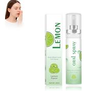 Spray Soin de La Bouche 20ml, Spray Haleine Fraiche, éLimine La Mauvaise Haleine, Spray RafraîChissant Pour L'Haleine avec Buse de Type Presse, Effet Longue Durée, Vaporisateur Buccal-Citron vert