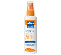 Mixa Solaire Peaux Sensibles - Spray Soin Solaire Très Haute Protection SPF 50+ UVA, UVA longs, UVB - Visage et Corps - Adultes et Enfants - Résistant à l'Eau et au Sable - Hypoallergénique - 150 ml