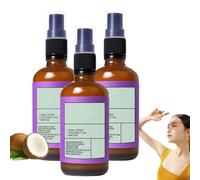 Spray solaire, écran solaire bloquant au zinc et à l'huile de coco, protection solaire naturelle hydratante pour le visage et le corps (3 pièce)