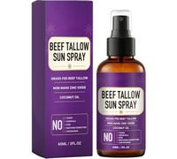 Spray solaire minéral au suif de bœuf, Hydratation intense et non gras, sensation de fraîcheur et de respiration après utilisation