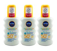 Spray Solaire Nivea Pour Bébés Et Enfants SPF 50+ 3 X 200Ml Protection UVA/UVB