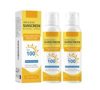 Spray Solaire SPF 100 Pour Cheveux Et Cuir Chevelu, Brume Invisible Et Légère Offrant Une Protection UV, Texture Légère Qui Ne Dessèche Pas, Prévient La Décoloration Et Le Dessèchement (2pcs)