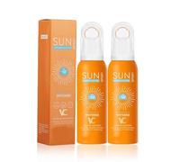 Spray solaire SPF 50 à 360°, sans danger pour les récifs et résistant à l'eau, protection UVA/UVB à large spectre, couvrance uniforme, léger et non gras