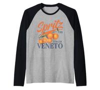 Spray Veneto Tshirt Italia Vintage Orange Wine Italie Manche Raglan