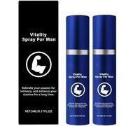 Spray Vitalité pour hommes, formule naturelle et douce, stimule l'énergie et l'endurance, convient à tous les types de peau ,2pcs