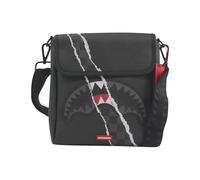 Sprayground - Center Rip Messenger Bag - unisex - Sacs - Noir - Taille: ONE Size