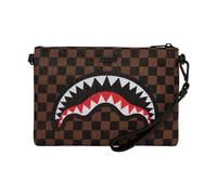 Sprayground - Check 2 Emboss Crossover Clutch - Homme - Sacs - Brun - Taille: ONE Size