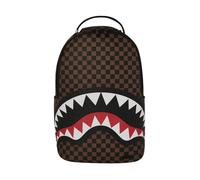 Sprayground, Femme, Sacs, Brun, Taille: ONE Size Big Backpack Shark Check Embossed B8232