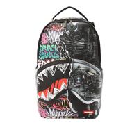 Sprayground Sac à dos 'CYBERSHARK' gris / jade / rouge orangé / noir, Taille One Size