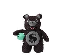 Sprayground Sac à dos 'DRIPPING SHARKS IN PARIS MONEYBEAR TEDDY' gris foncé / rouge / noir / blanc, Taille One Size