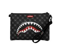 Sprayground - Sharks In Paris WTF Bubbly Check Crossover Clutch - Homme - Sacs - Noir - Taille: ONE Size