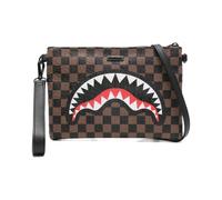 Sprayground, unisex, Sacs, Brun, Taille: ONE Size Check 2 Emboss Crossover Clutch
