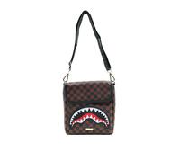Sprayground, unisex, Sacs, Brun, Taille: ONE Size Sawtooth Sharks In Paris Messenger Sling