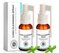 Sprays de Nettoyage des Poumons de 30 ML, Spray à Base de Plantes, Spray Nettoyant des Poumons à Base de Plantes pour la Respiration, Herbal Spray Cleansing Lung (2pcs)