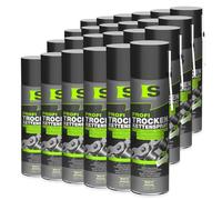 Spraytive 24 x 500ml Spray de chaîne sec professionnel - Lubrifiant pour chaîne avec PTFE, graisse pour chaîne pour vélo, moto, machines et engrenages - Adhérent - Pas de déversement - Protection