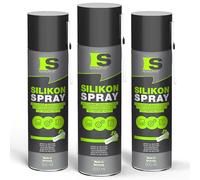 Spraytive 3 x 500 ml de spray silicone - Lubrifiant et spray de glissement pour voiture, caoutchouc, plastique et métal - Incolore, hydrofuge, sans résidu - de -50 °C à +250 °C - Fabriqué en Allemagne