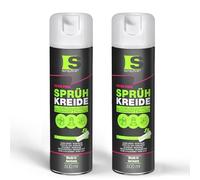 Spraytive Lot de 2 sprays de craie en 500 ml rose fluo - Peinture à la craie lavable pour extérieur, marquage de sol, spray de marquage temporaire pour asphalte, herbe, béton