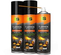 Spraytive Lot de 3 vaporisateurs de 500 ml pour allumer jusqu'à 90 feux, aide à l'allumage du barbecue, allume-feu, allume-feu, 3 boîtes + 1 tube de pulvérisation