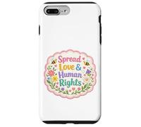 Spread Love & Human Rights Protest Citation Art coloré Coque pour iPhone 7 Plus/8 Plus