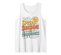 « Spread Sunshine and Happiness » - Jolie Motivation Positive Débardeur