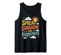 « Spread Sunshine and Happiness » - Jolie Motivation Positive Débardeur