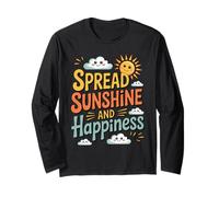 « Spread Sunshine and Happiness » - Jolie Motivation Positive Manche Longue