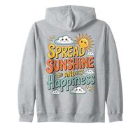 « Spread Sunshine and Happiness » - Jolie Motivation Positive Sweat à Capuche