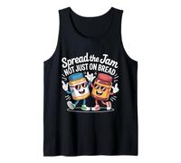Spread The Jam Not Just on Bread Positif de Motivation - Débardeur