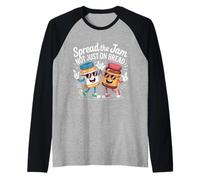 Spread The Jam Not Just on Bread Positif de Motivation - Manche Raglan