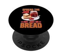 Spread The Jam Not Just On Bread Positif de motivation PopSockets PopGrip Adhésif