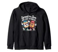 Spread The Jam Not Just on Bread Positif de Motivation - Sweat à Capuche