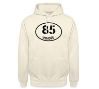 Spreadshirt 85 Vendée Numéro Département Cadeau Vendéen Sweat À Capuche Unisexe, L, Vanille