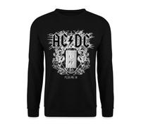 Spreadshirt AC/DC Logo avec Prise De Courant Plug Me in Sweat Unisexe, XL, Noir