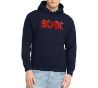 Spreadshirt AC/DC Logo Classique Éclair Sweat À Capuche Unisexe, 3XL, Marine