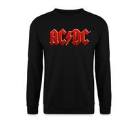 Spreadshirt AC/DC Logo Classique Éclair Sweat Unisexe, L, Noir