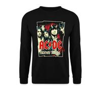 Spreadshirt AC/DC Logo Highway to Hell Album Rétro Sweat Unisexe