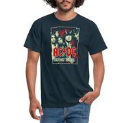 Spreadshirt AC/DC Logo Highway to Hell Album Rétro T-Shirt Homme, 4XL, Marine