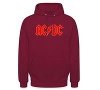 Spreadshirt AC/DC Logo Rouge Éclair Sweat À Capuche Unisexe