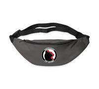 Spreadshirt Amoureux des Chats Antifascistes Antifascist Chat Humour Politique Sac Banane, Taille Unique, Gris Graphite