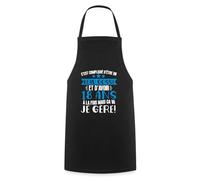Spreadshirt Anniversaire 18 Ans Beau Gosse Je Gère Cadeau Humour Tablier Cuisine, taille unique, noir