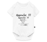 Spreadshirt Annonce Grossesse Original Humour - Idée Cadeau Pour Nouveau Papa/Futur Papa/Jeune Papa Body Manches Courtes Bébé Bio, 80 (9-12 mois), blanc
