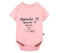 Spreadshirt Annonce Grossesse Original Humour - Idée Cadeau Pour Nouveau Papa/Futur Papa/Jeune Papa Body Manches Courtes Bébé Bio, 68 (3-6 mois), rose