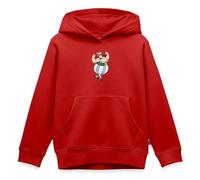 Spreadshirt Astérix Et Obélix Fort Sweat À Capuche Enfant Premium, 134/140 (8 Ans), Rouge
