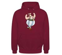 Spreadshirt Astérix Et Obélix Fort Sweat À Capuche Unisexe, M, Bordeaux