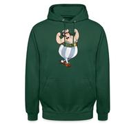 Spreadshirt Astérix Et Obélix Fort Sweat À Capuche Unisexe, XXL, Vert Bouteille