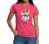 Spreadshirt Astérix Et Obélix Fort T Shirt Femme, S, Rose azalée